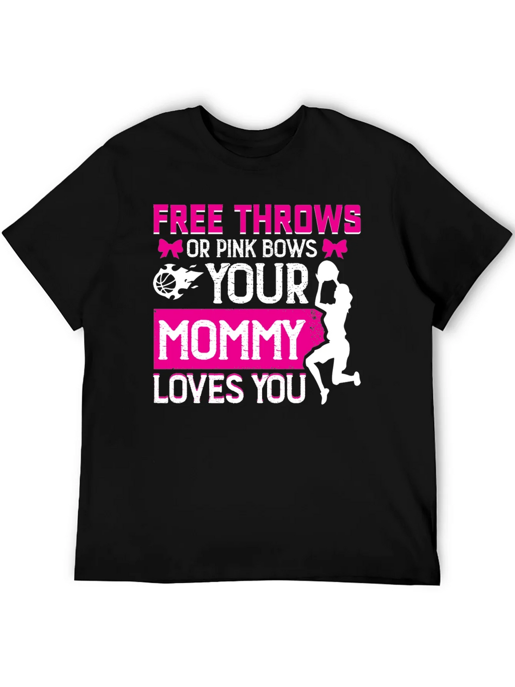 Free Throws or Pink Bows T-Shirt product image 5