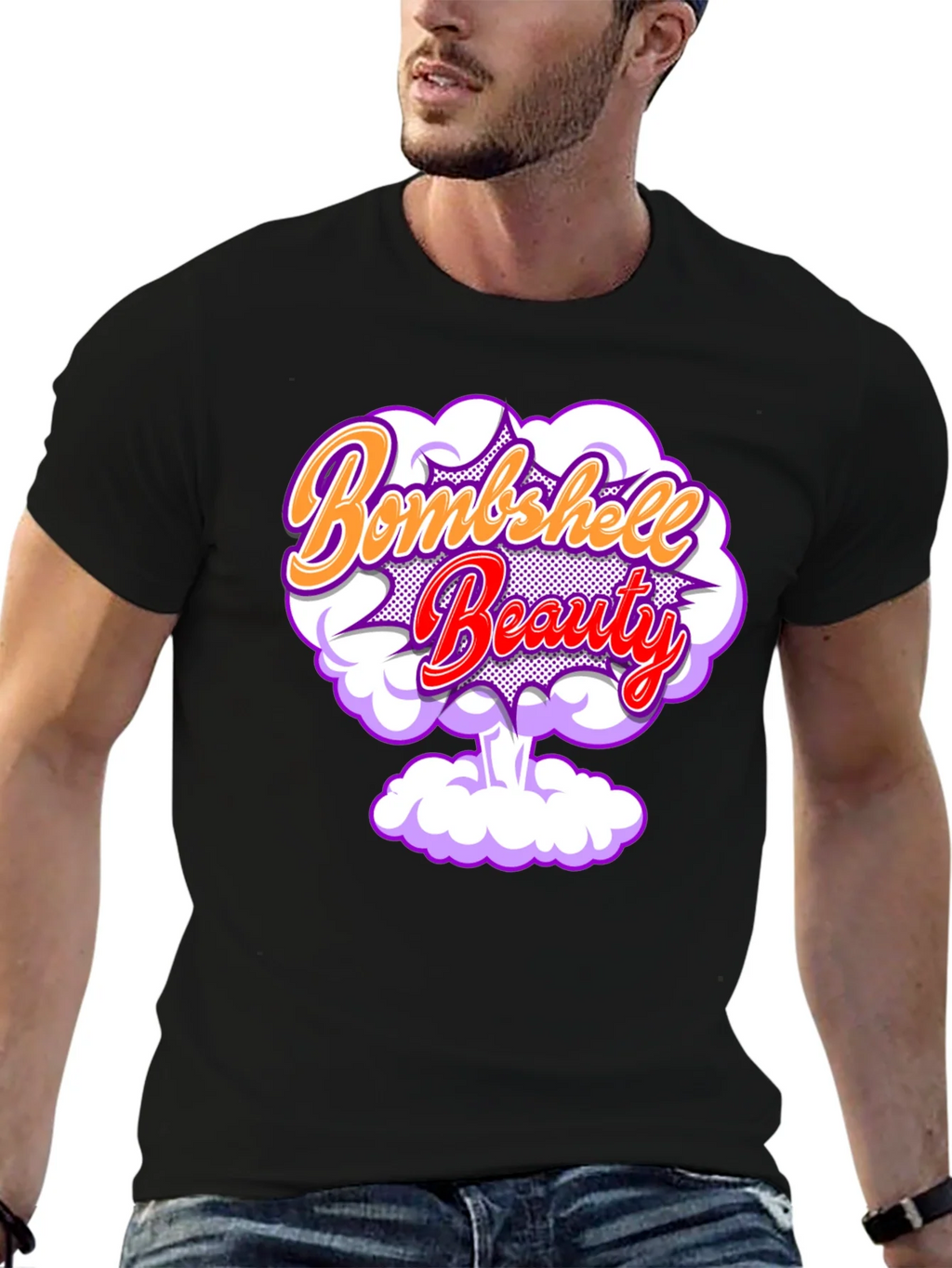Bombshell Beauty Graphic Tee - Trendy Unisex T-Shirt product image 6