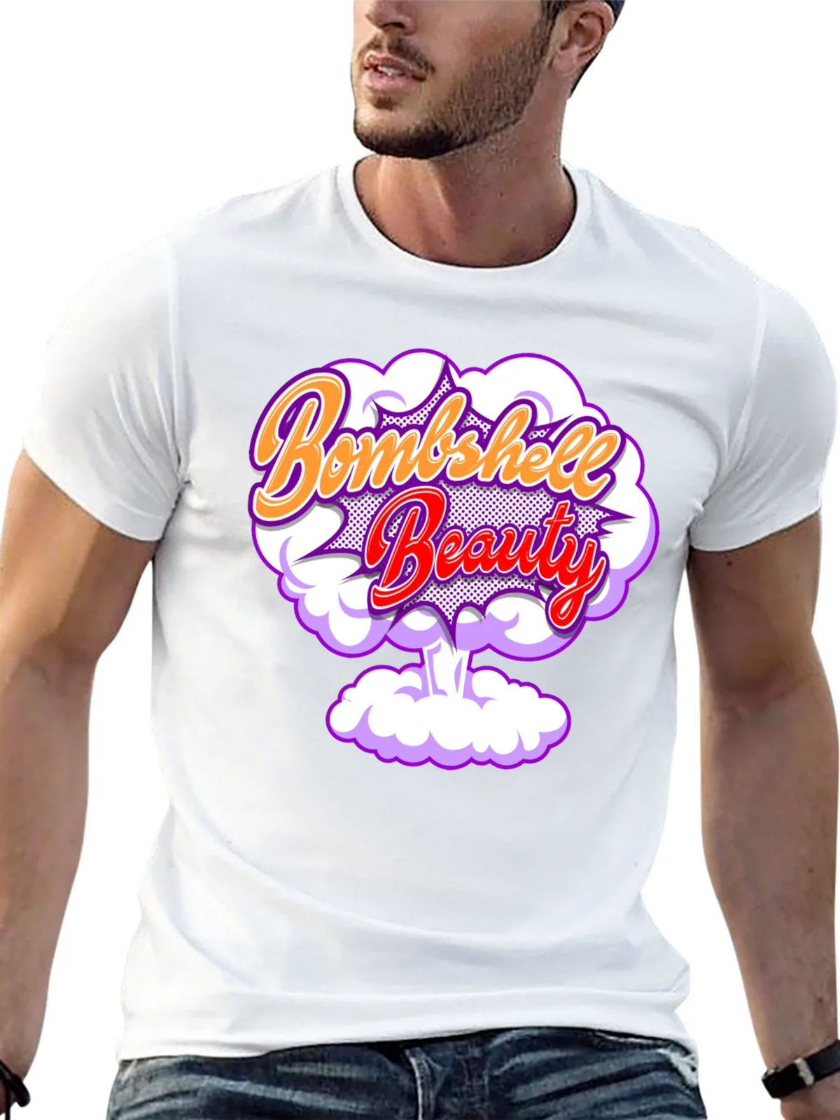 Bombshell Beauty Graphic Tee - Trendy Unisex T-Shirt product image 12