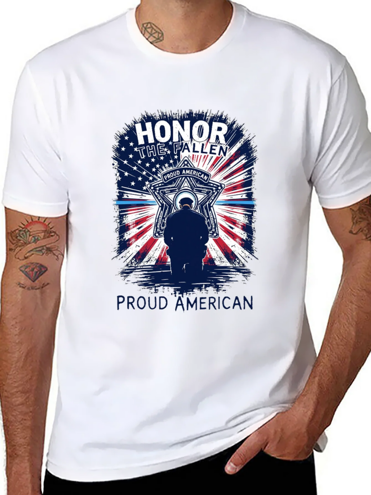 Honor The Fallen T-Shirt - Proud American Tee product image 7