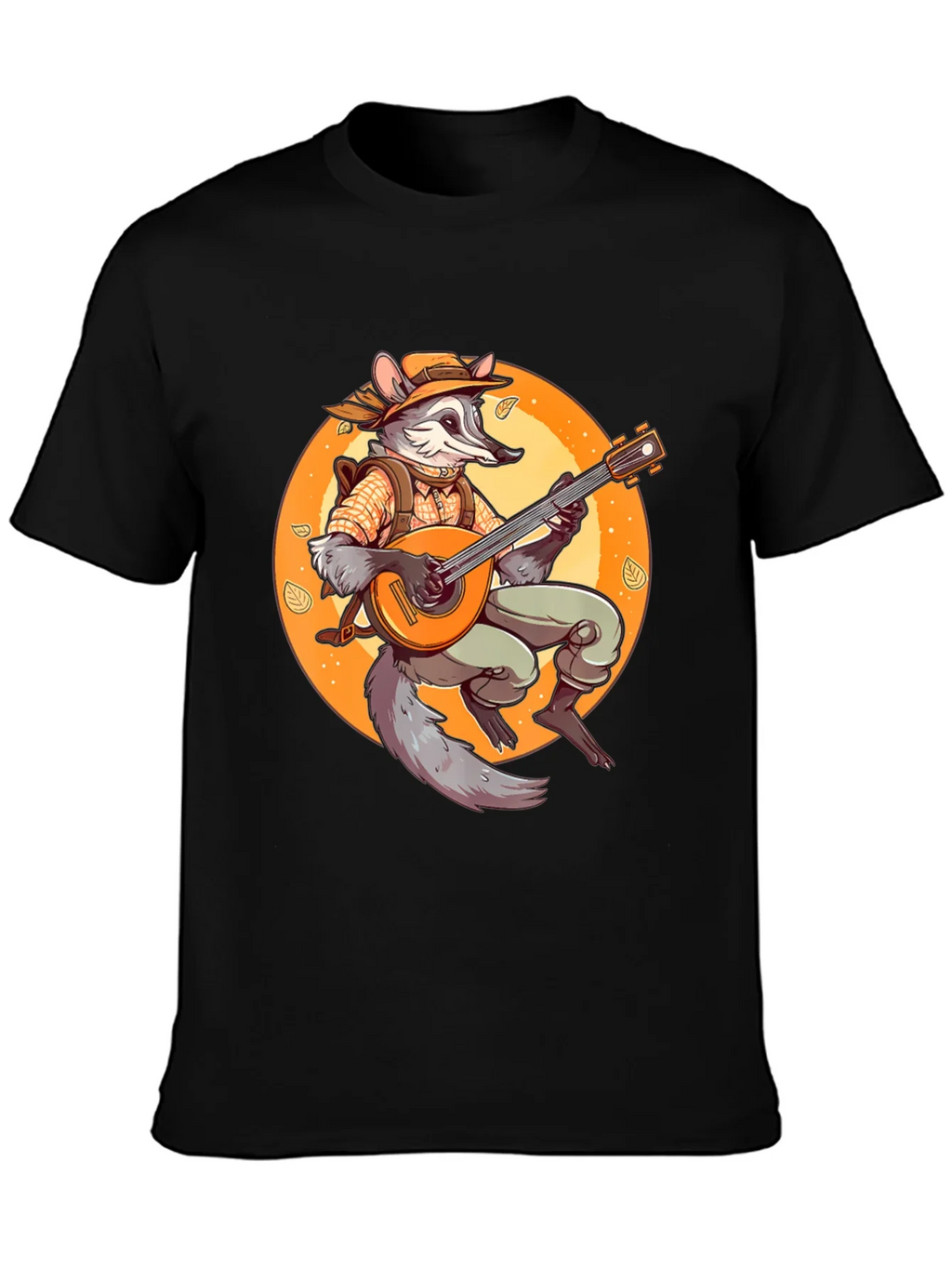 Raccoon Musician T-Shirt - Whimsical Animal Tee product image 3