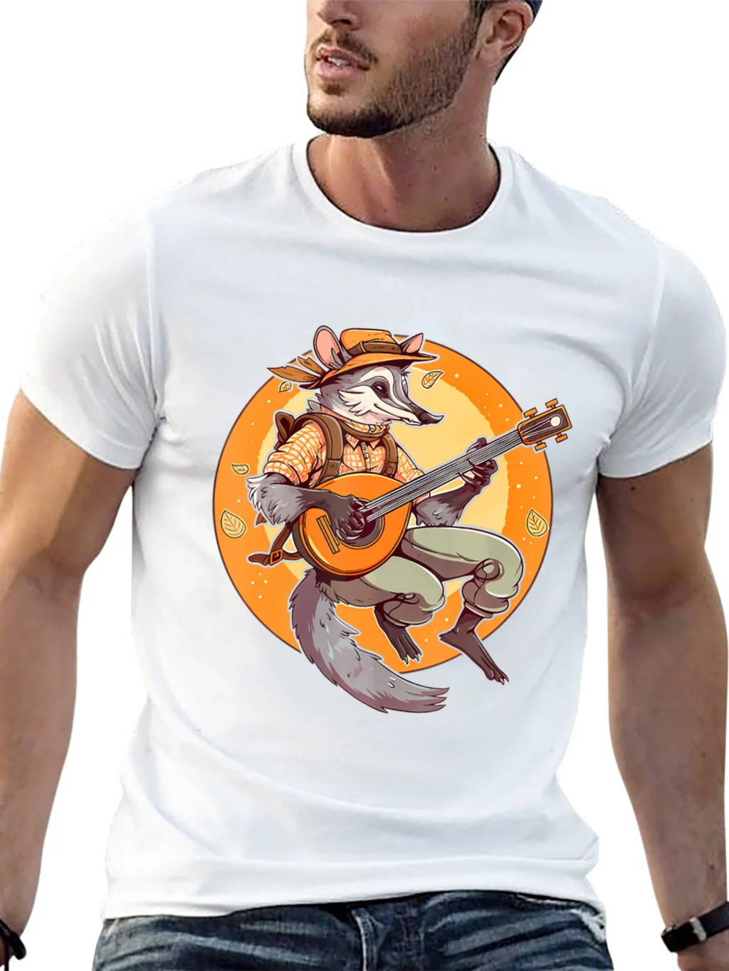 Raccoon Musician T-Shirt - Whimsical Animal Tee product image 12