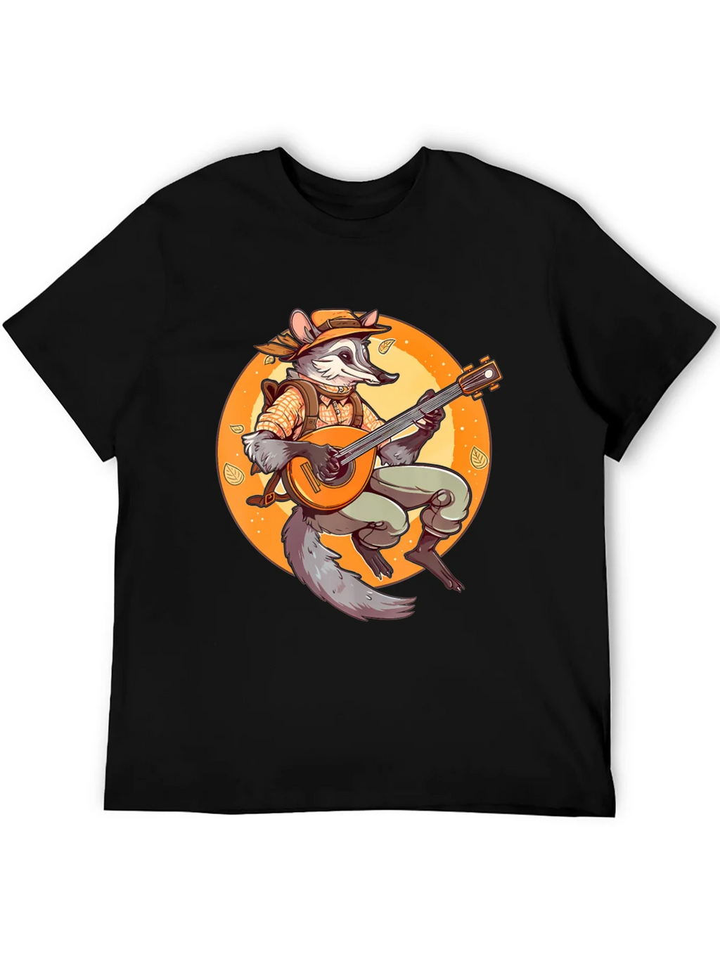 Raccoon Musician T-Shirt - Whimsical Animal Tee product image 5