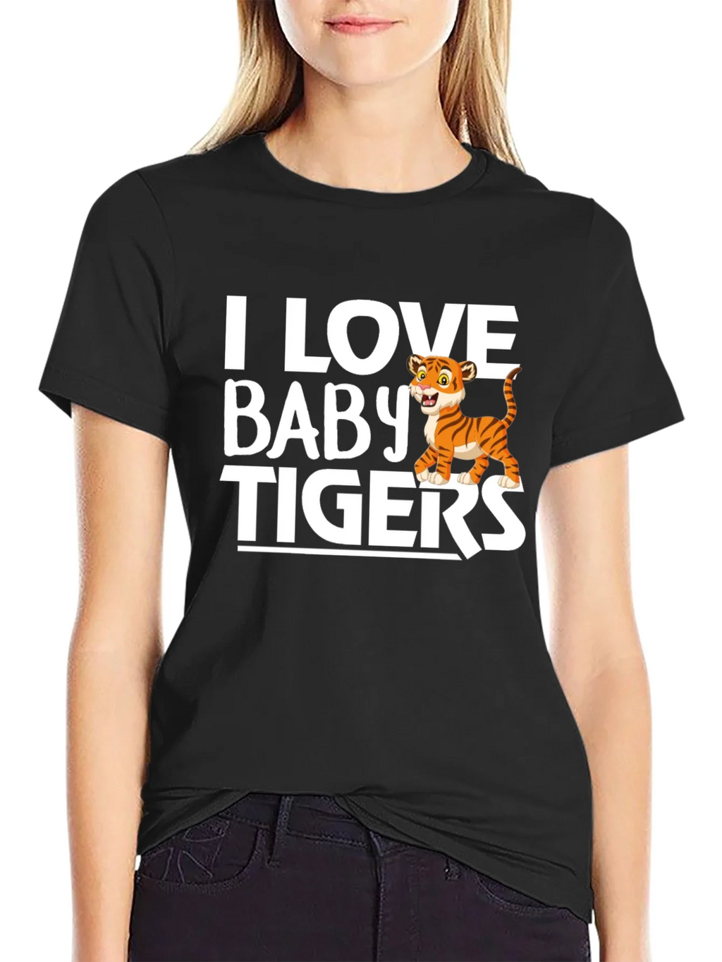 I Love Baby Tigers Graphic T-Shirt product image 2