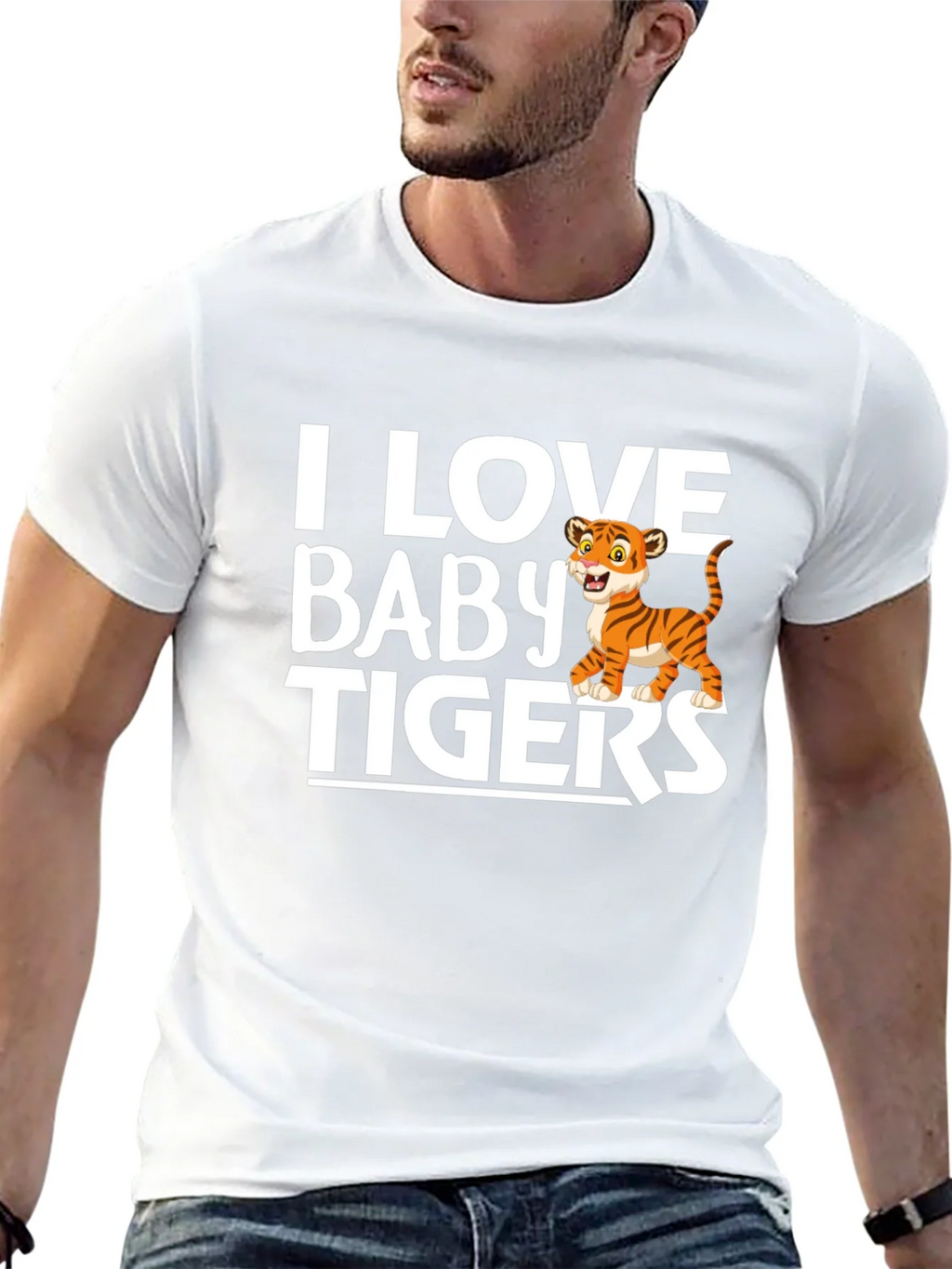I Love Baby Tigers Graphic T-Shirt product image 12