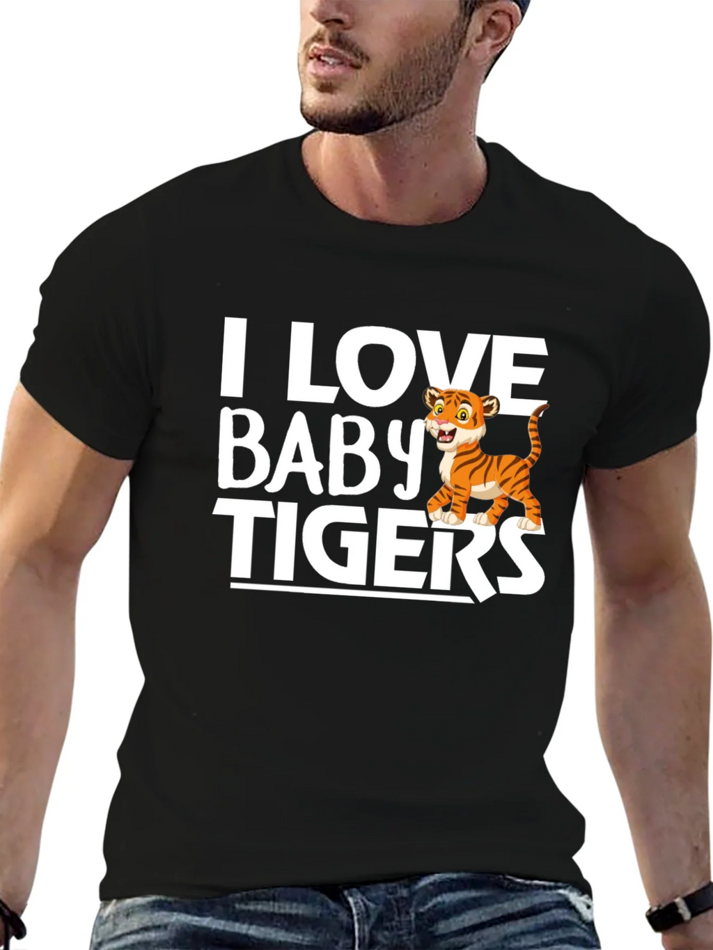 I Love Baby Tigers Graphic T-Shirt product image 6