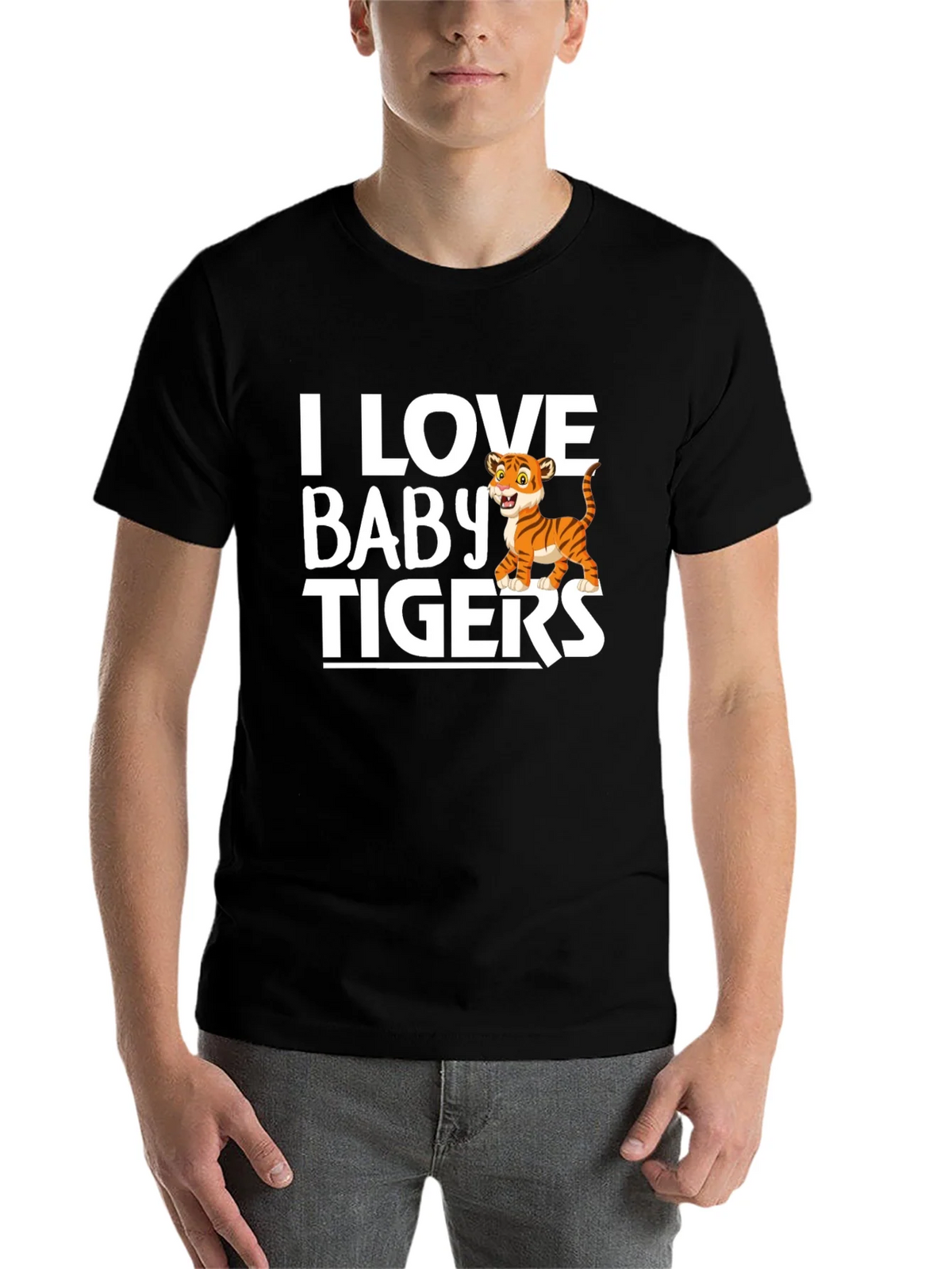 I Love Baby Tigers Graphic T-Shirt product image 4