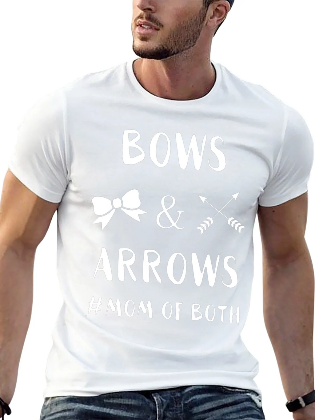 Bows & Arrows #Mom of Both T-Shirt product image 12