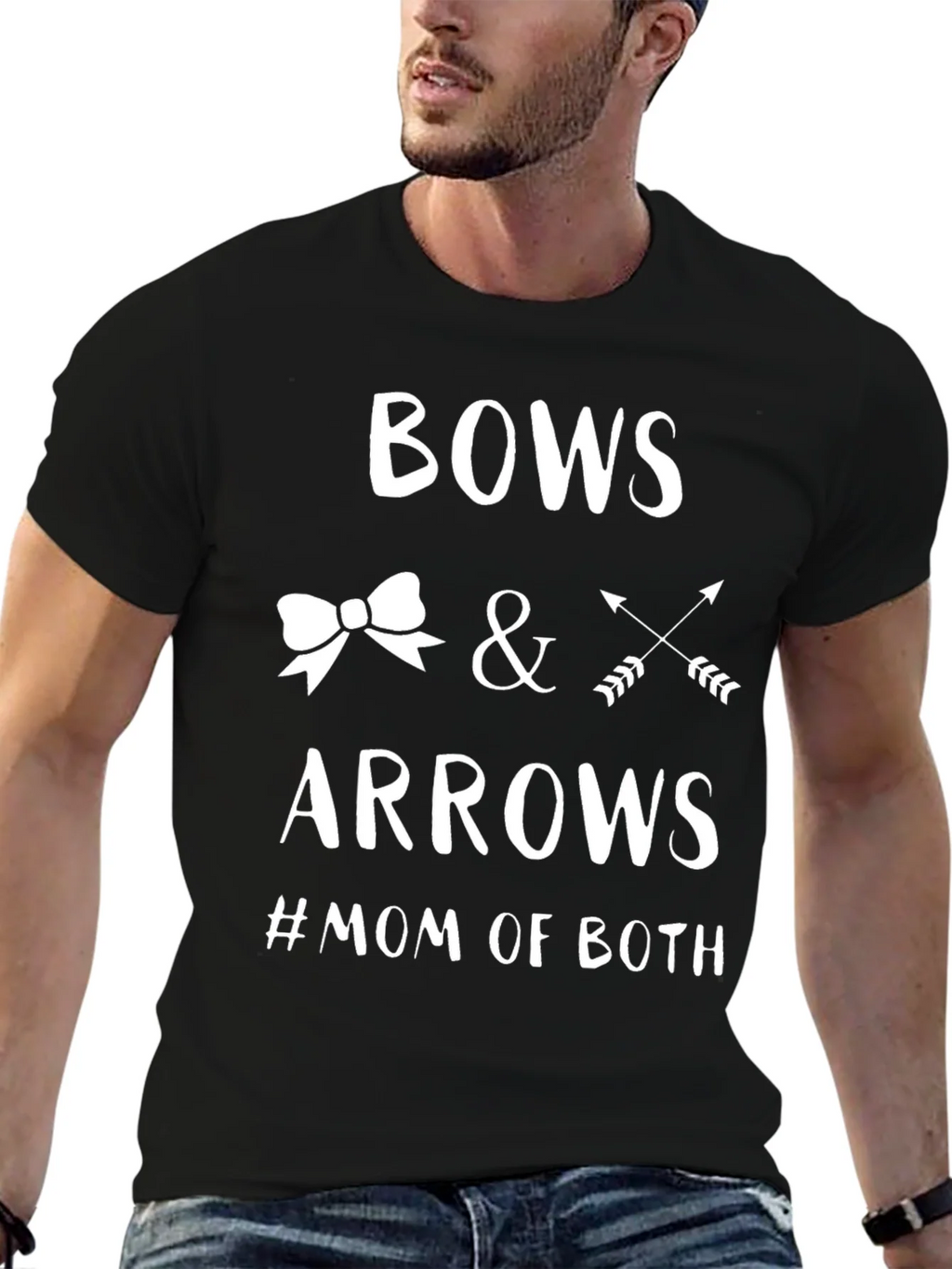 Bows & Arrows #Mom of Both T-Shirt product image 6