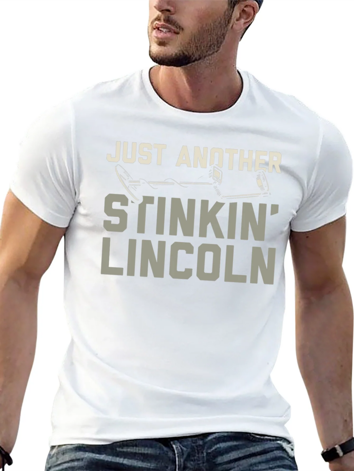 Stinkin Lincoln Detector Tee - Metal Detecting Humor T-Shirt product image 12