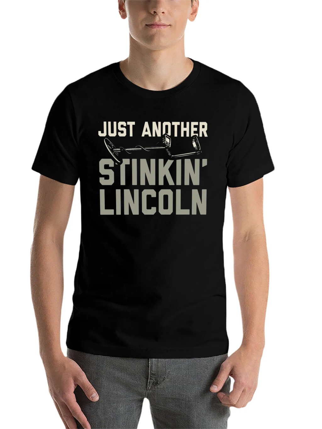 Stinkin Lincoln Detector Tee - Metal Detecting Humor T-Shirt product image 4