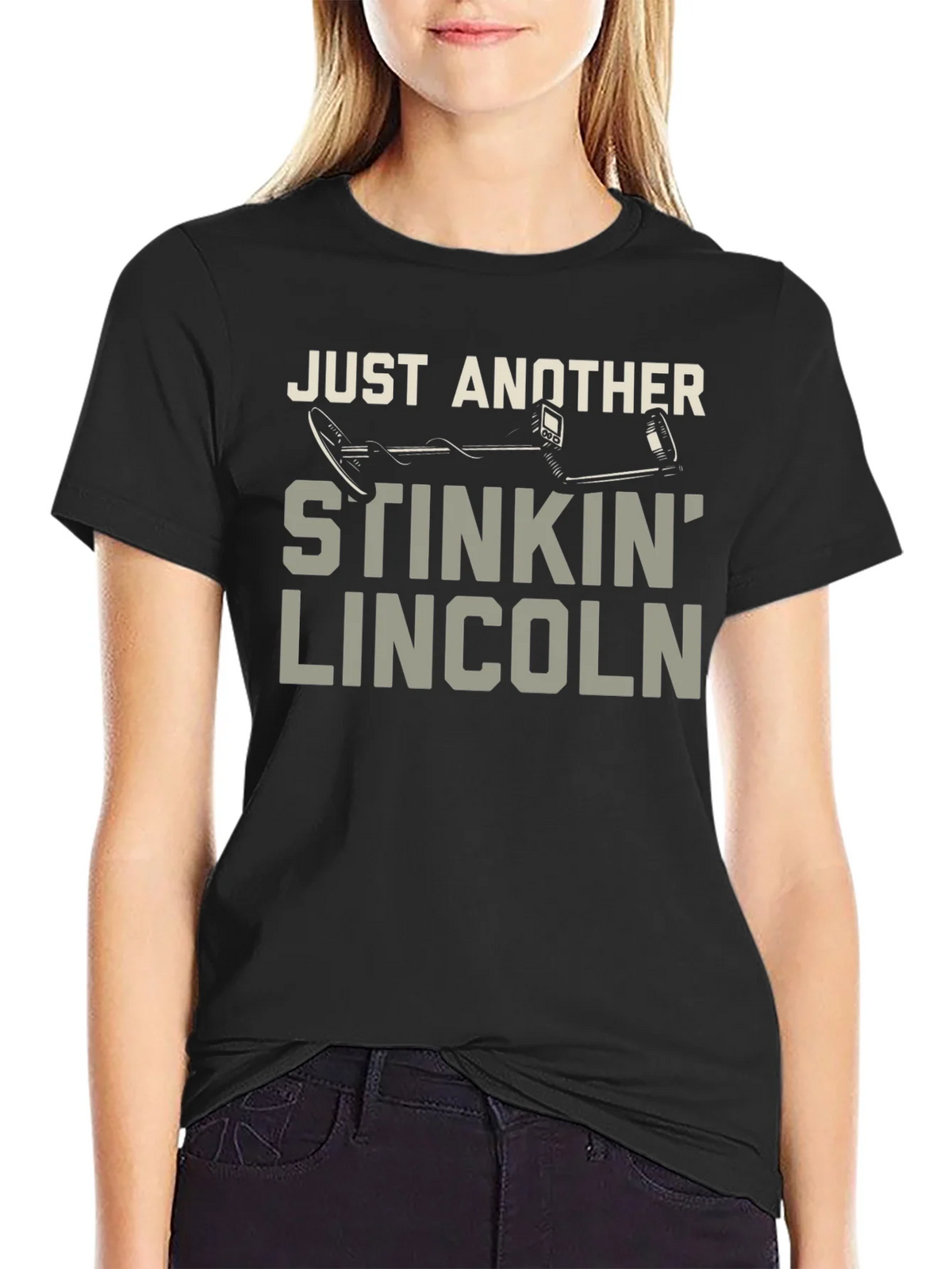 Stinkin Lincoln Detector Tee - Metal Detecting Humor T-Shirt product image 2