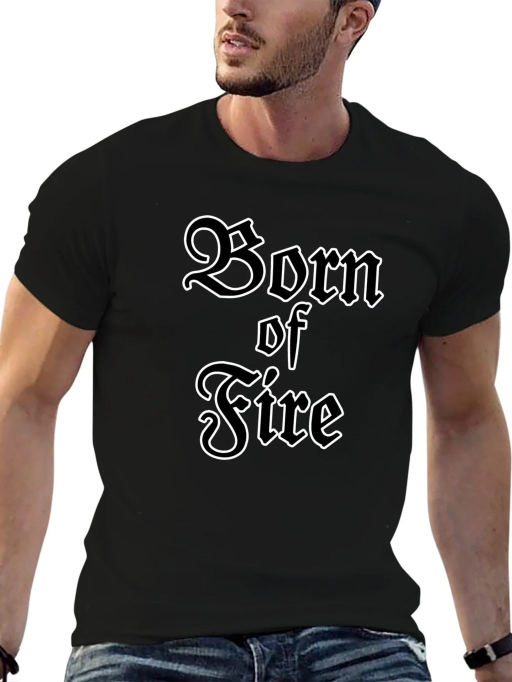 Born of Fire Graphic T-Shirt - Black product image 6