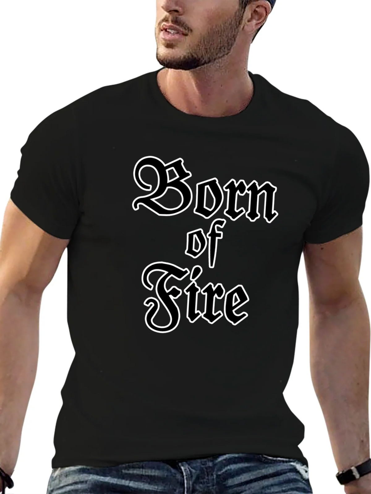 Born of Fire Graphic T-Shirt - Black product image 6