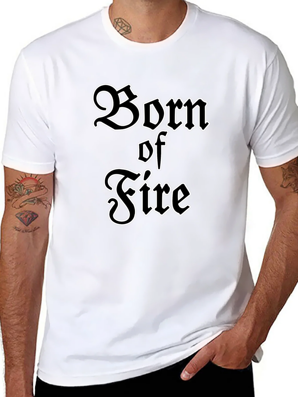 Born of Fire Graphic T-Shirt - Black product image 7