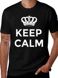 Keep Calm Crown Black Graphic Tee product image 1