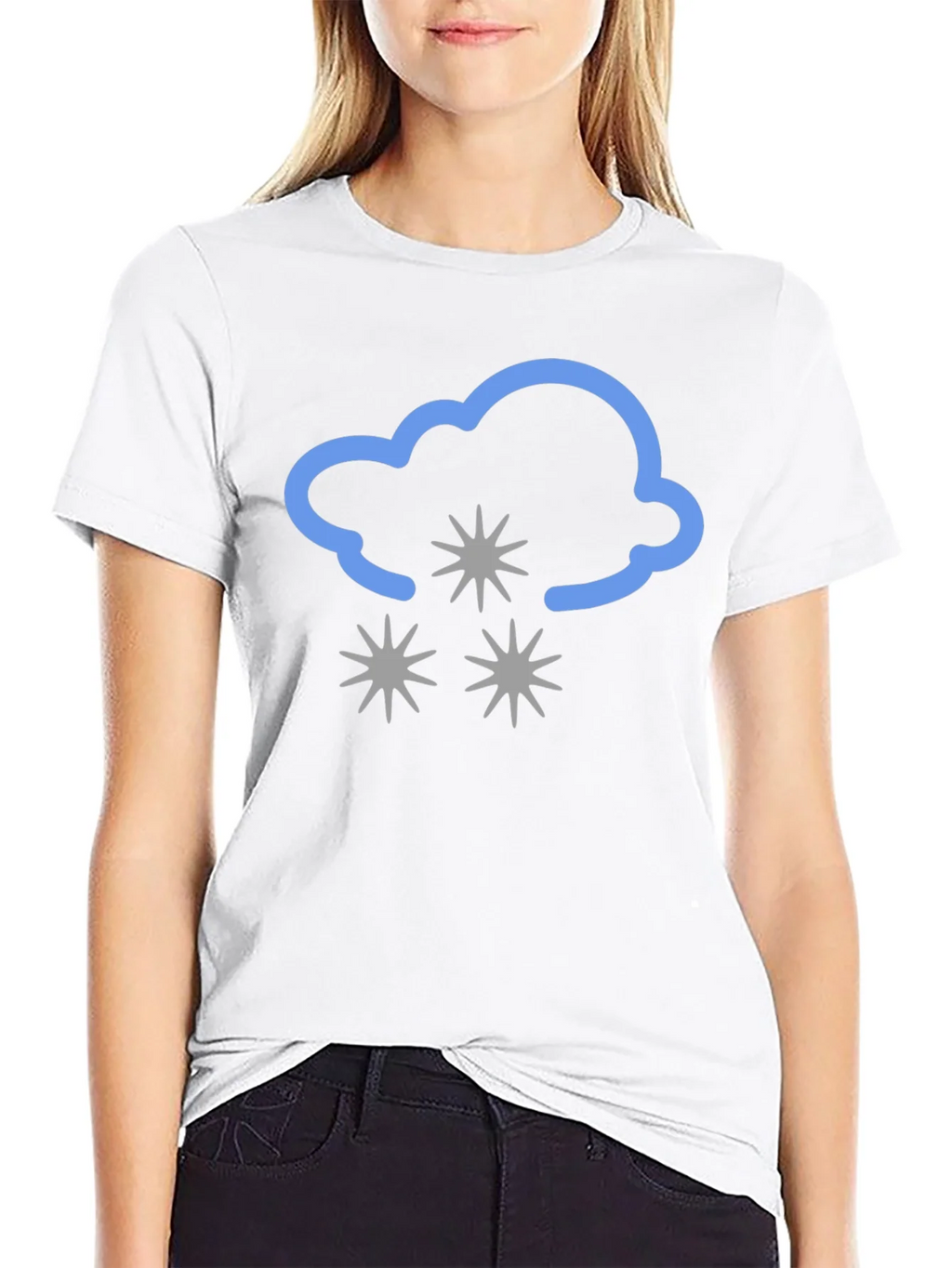 Snowy Cloud Graphic Tee - Black product image 8