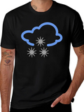 Snowy Cloud Graphic Tee - Black product image 1