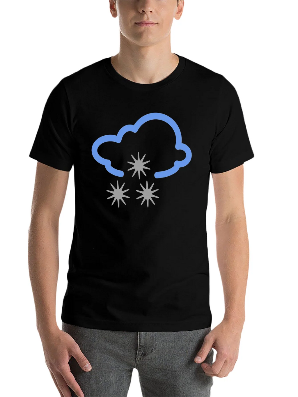Snowy Cloud Graphic Tee - Black product image 4