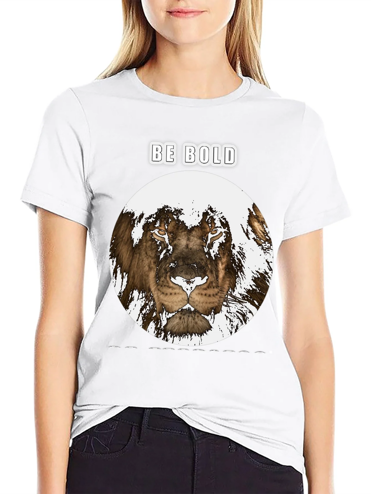 Be Bold Lion Graphic Tee - Black product image 8