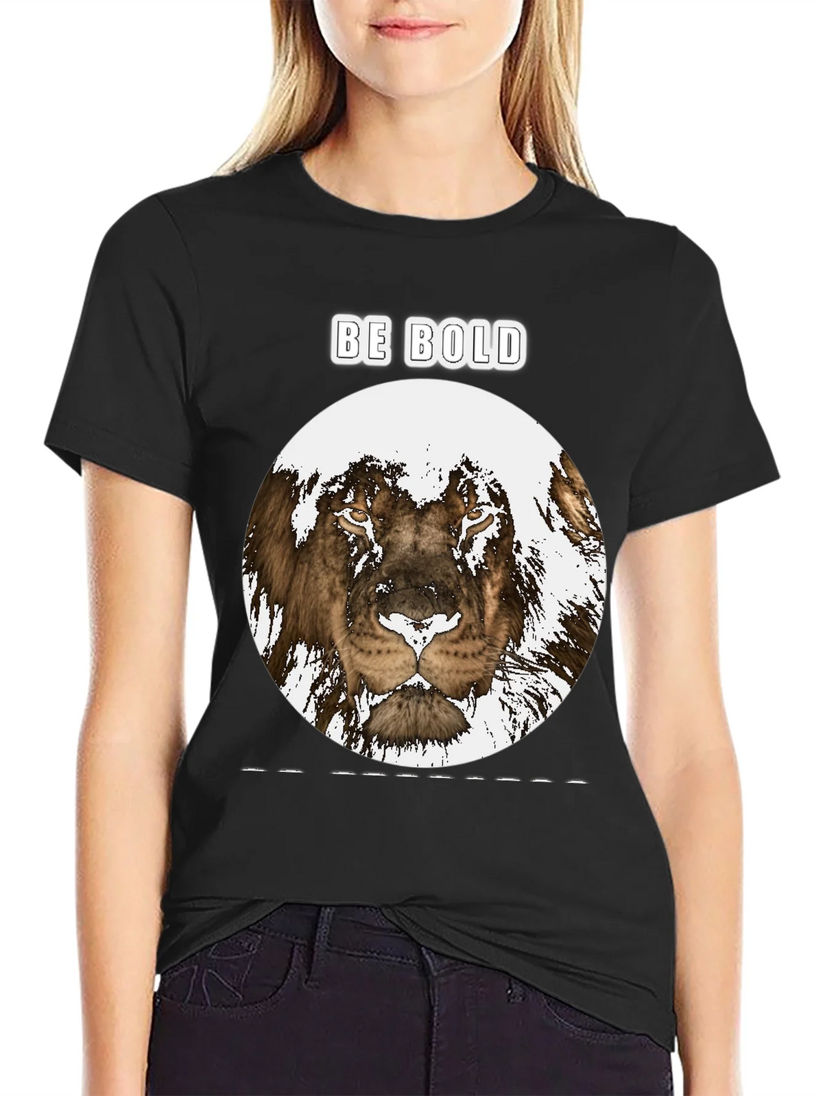 Be Bold Lion Graphic Tee - Black product image 2