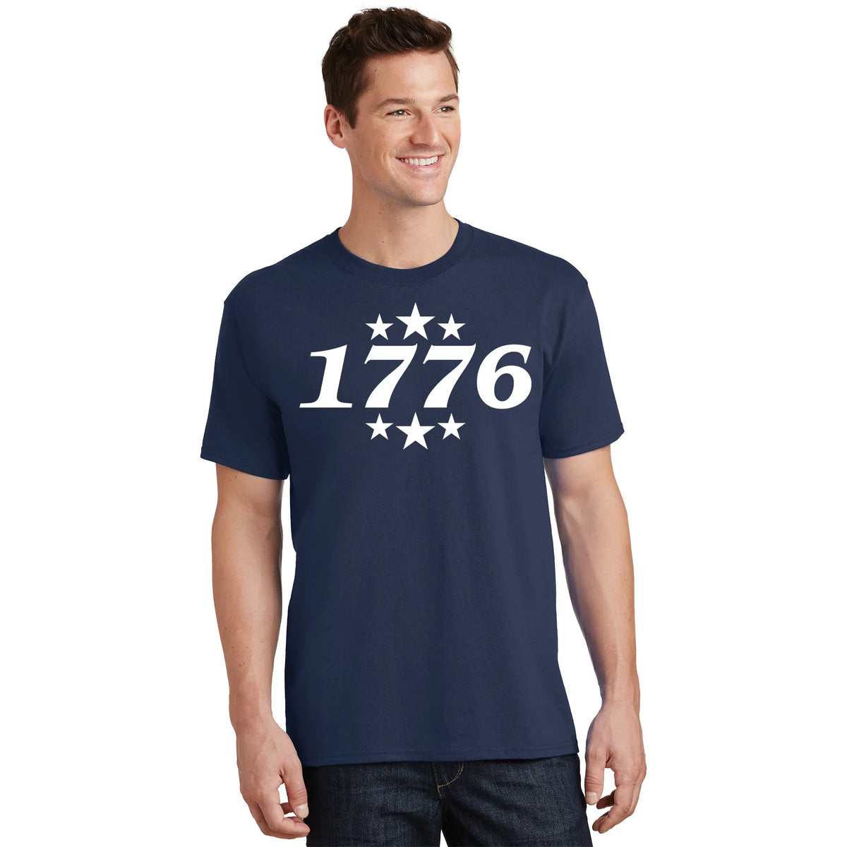 Patriotic 1776 USA 4th of July Stars T-Shirt product image 1