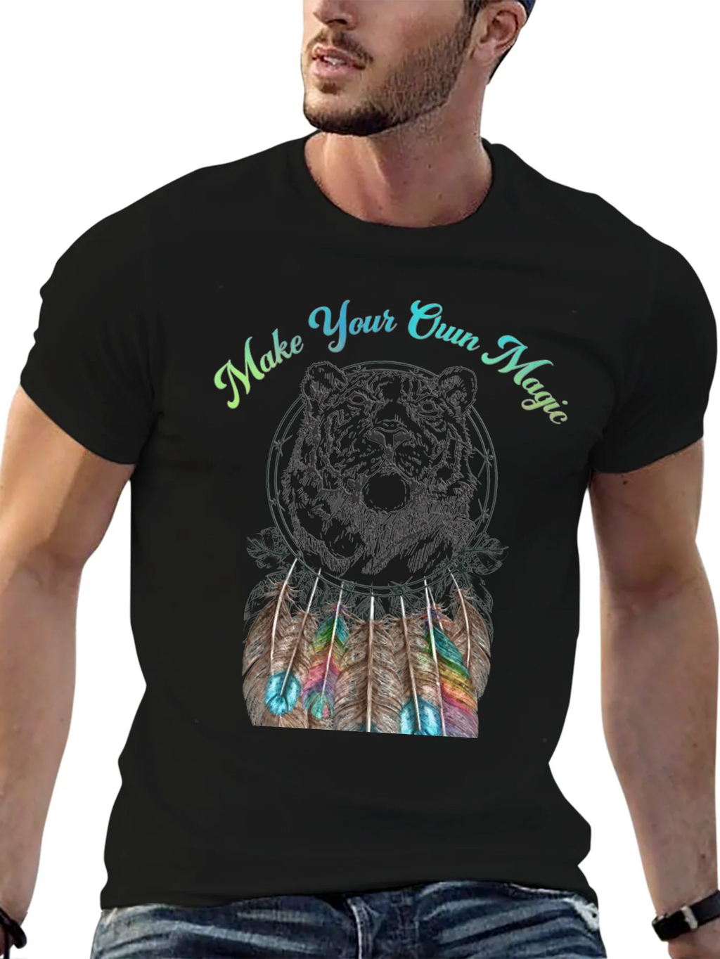 Dreamcatcher Bear Graphic Tee product image 6