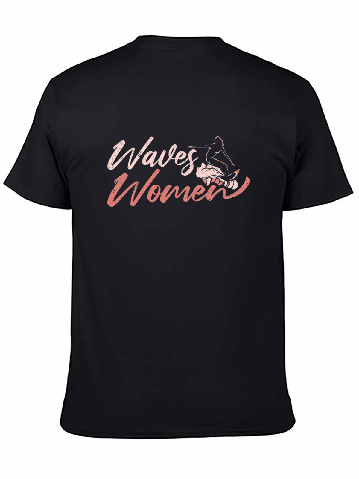 Waves Womens Graphic Tee - Black product image 4