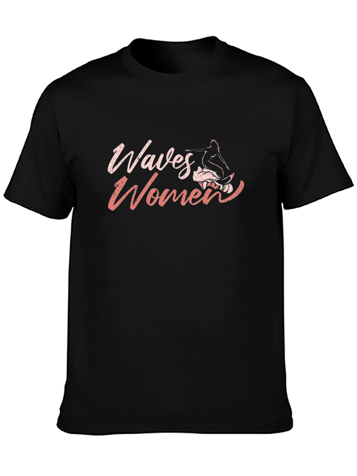 Waves Womens Graphic Tee - Black product image 3