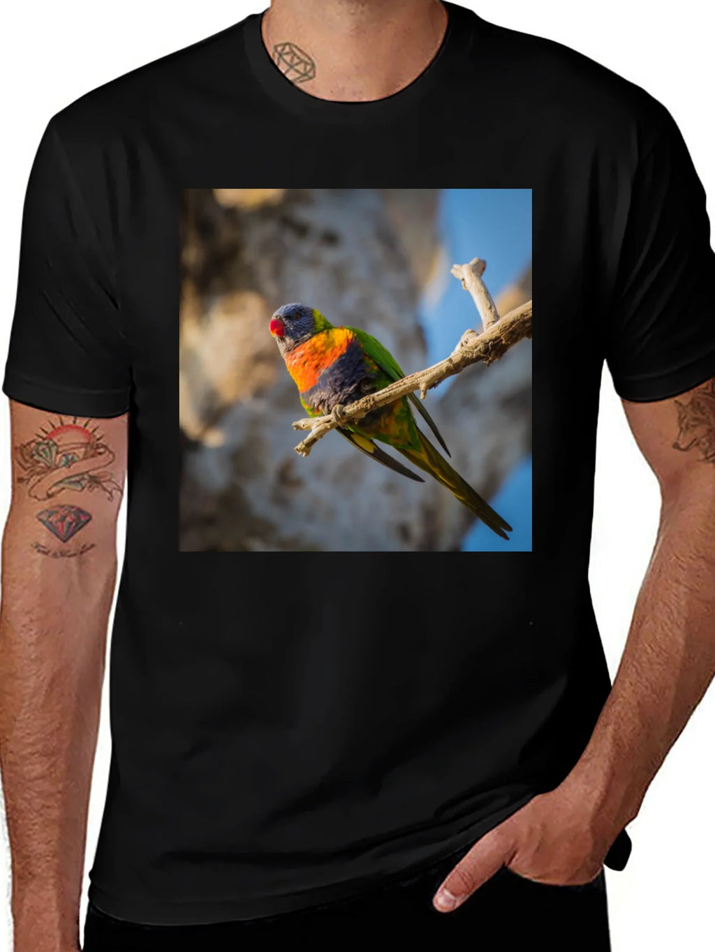 Rainbow Lorikeet T-Shirt - Nature Inspired Apparel product image 1