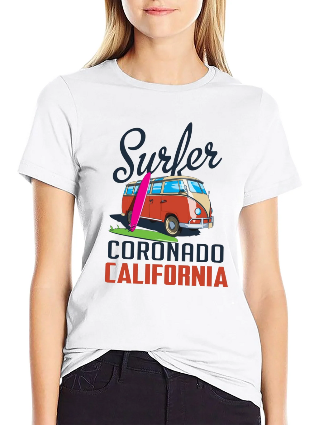 Surfer Coronado California T-Shirt Retro Van product image 8