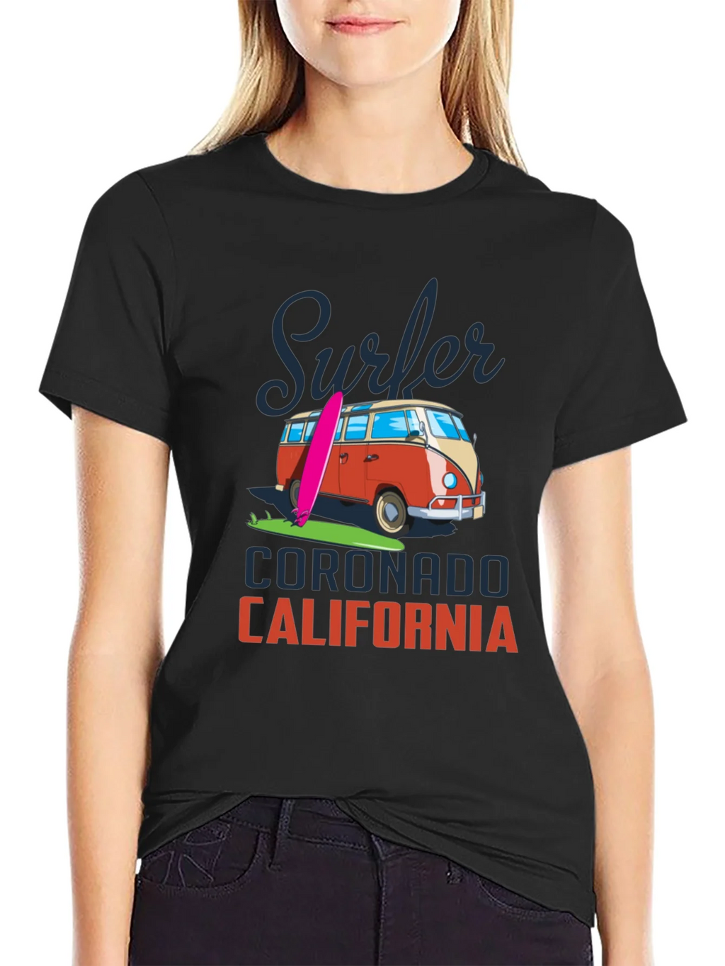 Surfer Coronado California T-Shirt Retro Van product image 2