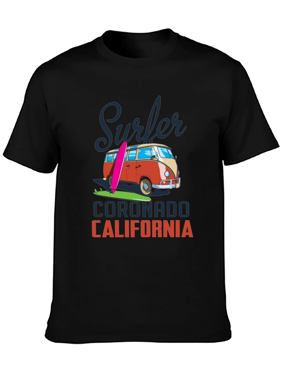 Surfer Coronado California T-Shirt Retro Van product image 3