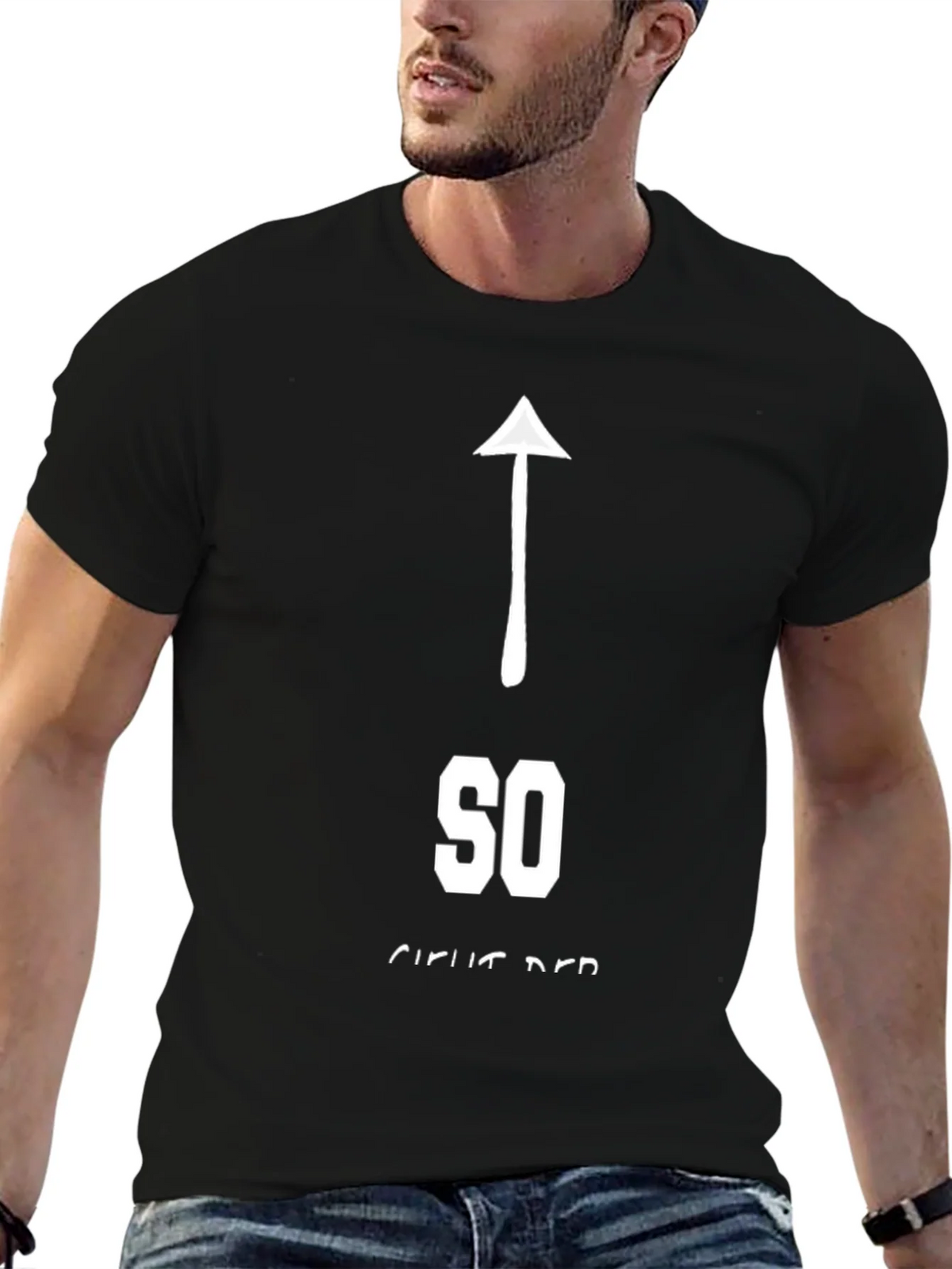 Funny Sarcastic So Direct T-Shirt - Arrow Up Graphic Tee product image 6