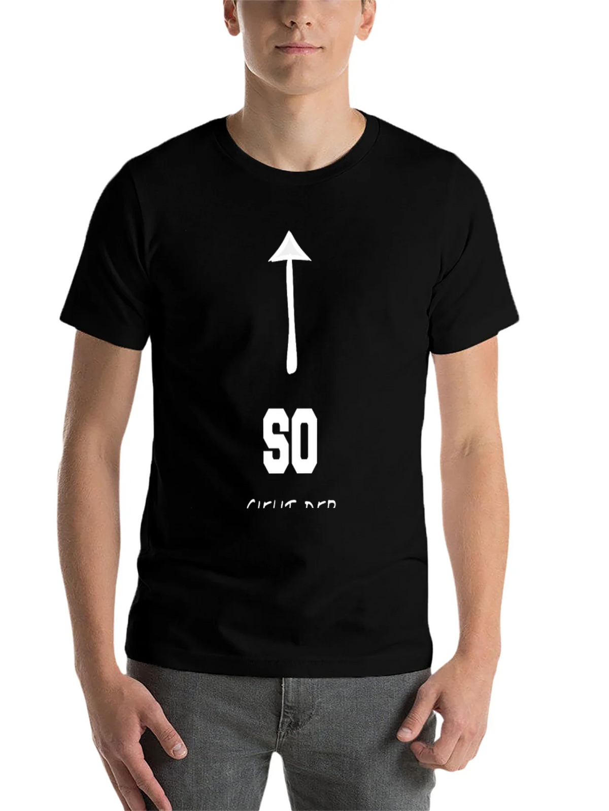Funny Sarcastic So Direct T-Shirt - Arrow Up Graphic Tee product image 4