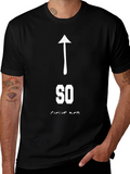 Funny Sarcastic So Direct T-Shirt - Arrow Up Graphic Tee product image 1