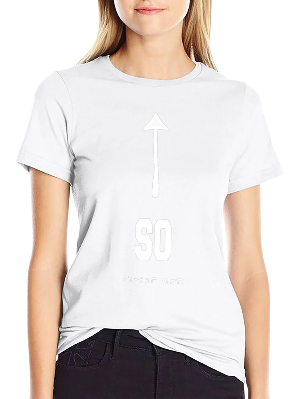 Funny Sarcastic So Direct T-Shirt - Arrow Up Graphic Tee product image 8