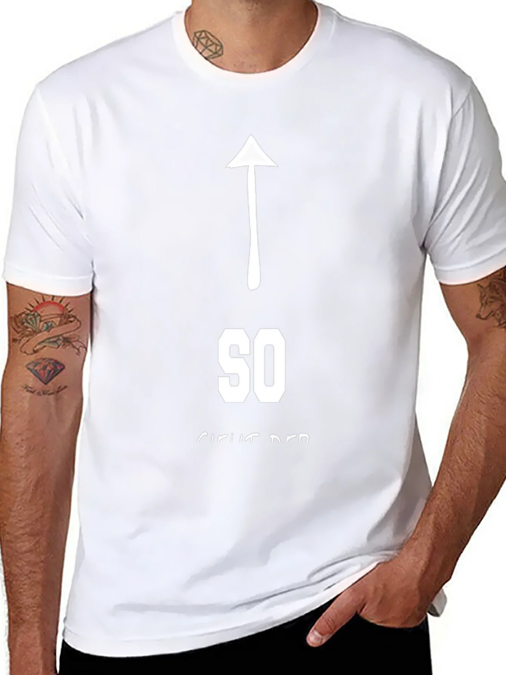 Funny Sarcastic So Direct T-Shirt - Arrow Up Graphic Tee product image 7