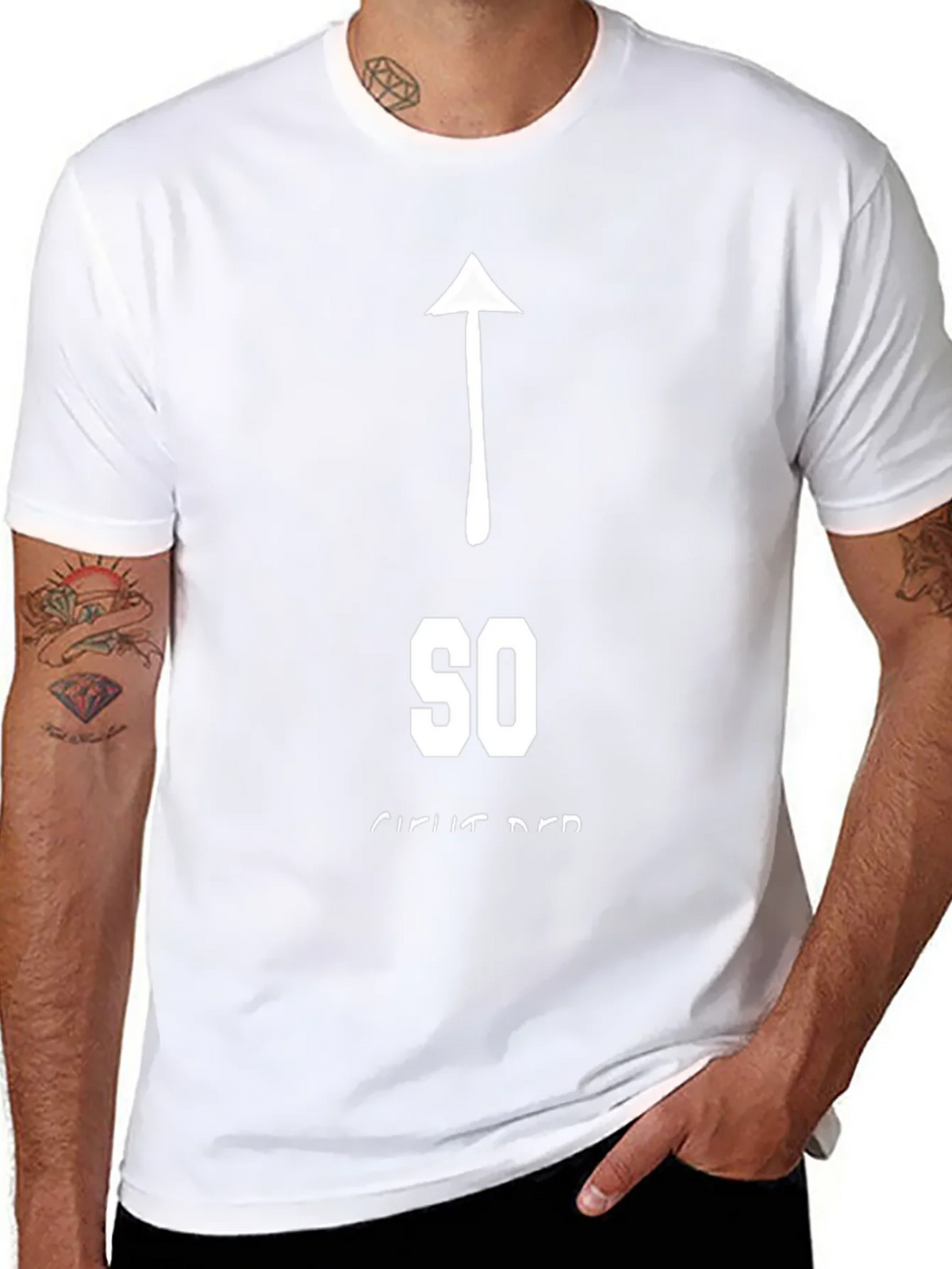Funny Sarcastic So Direct T-Shirt - Arrow Up Graphic Tee product image 7
