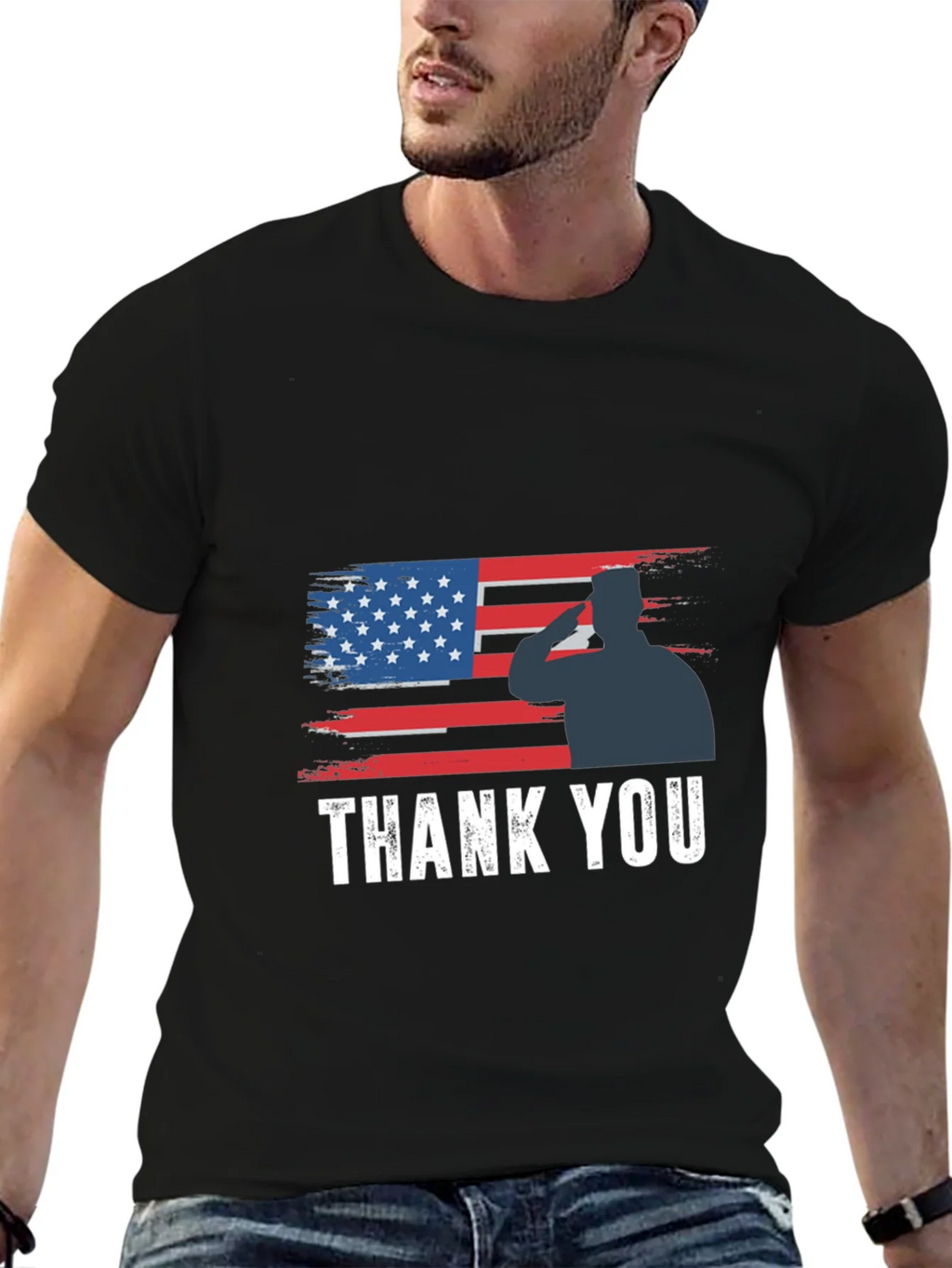 Thank You Veteran Graphic Tee product image 6