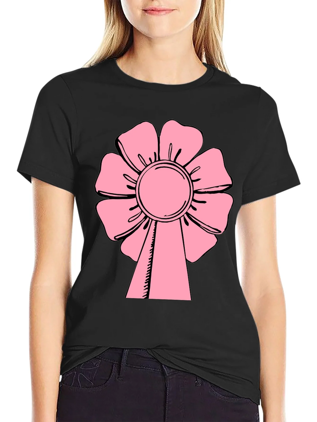Pink Flower T-Shirt - Casual Wear product image 2
