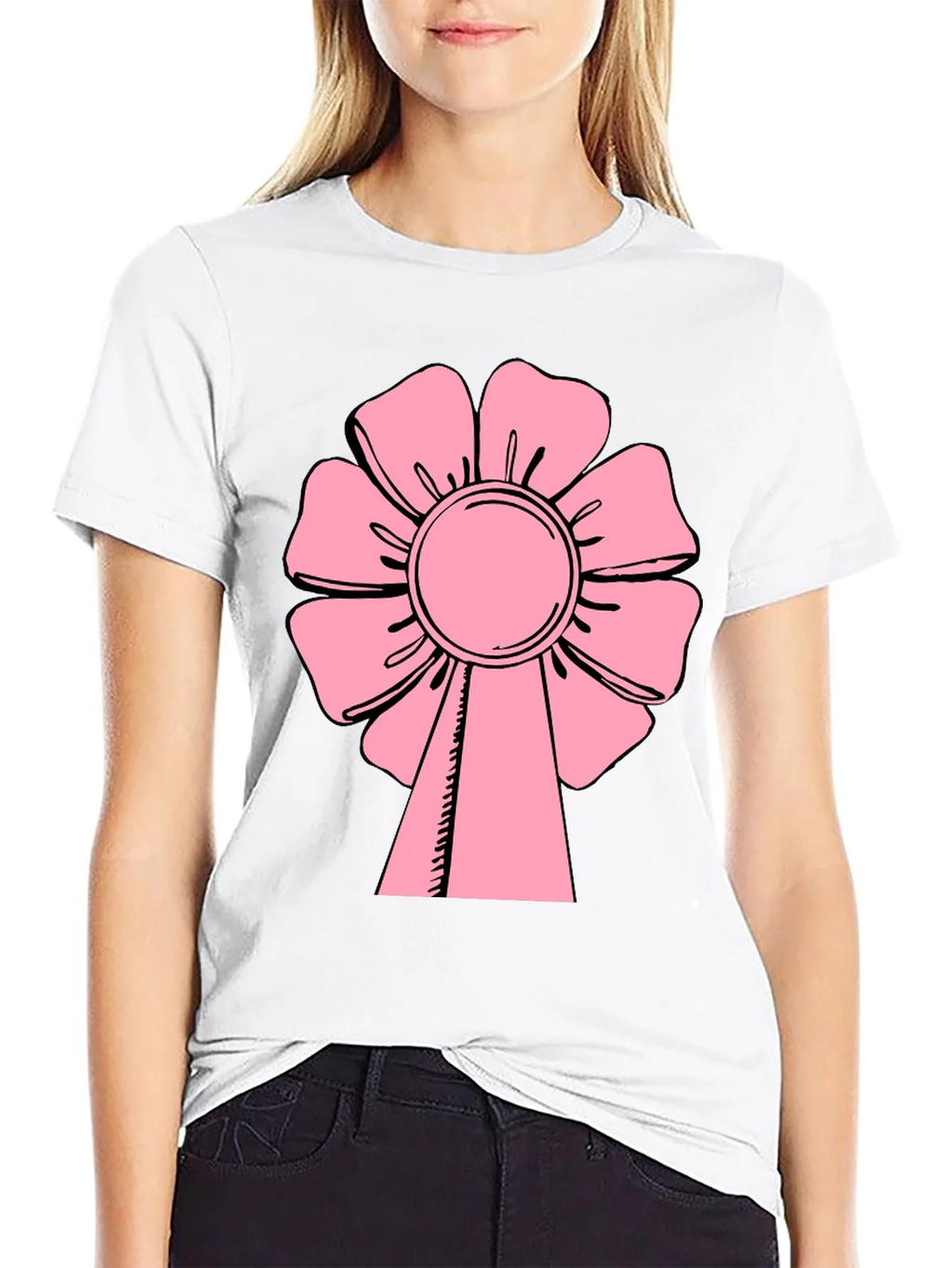 Pink Flower T-Shirt - Casual Wear product image 8