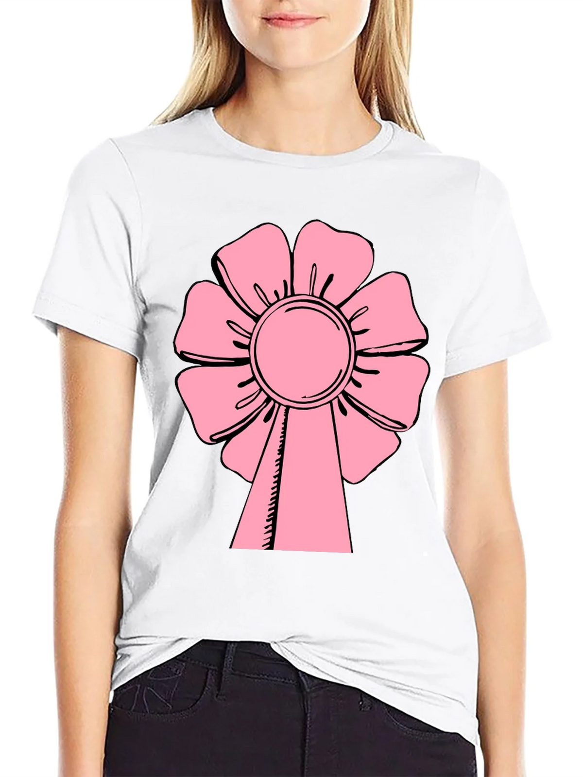 Pink Flower T-Shirt - Casual Wear product image 8