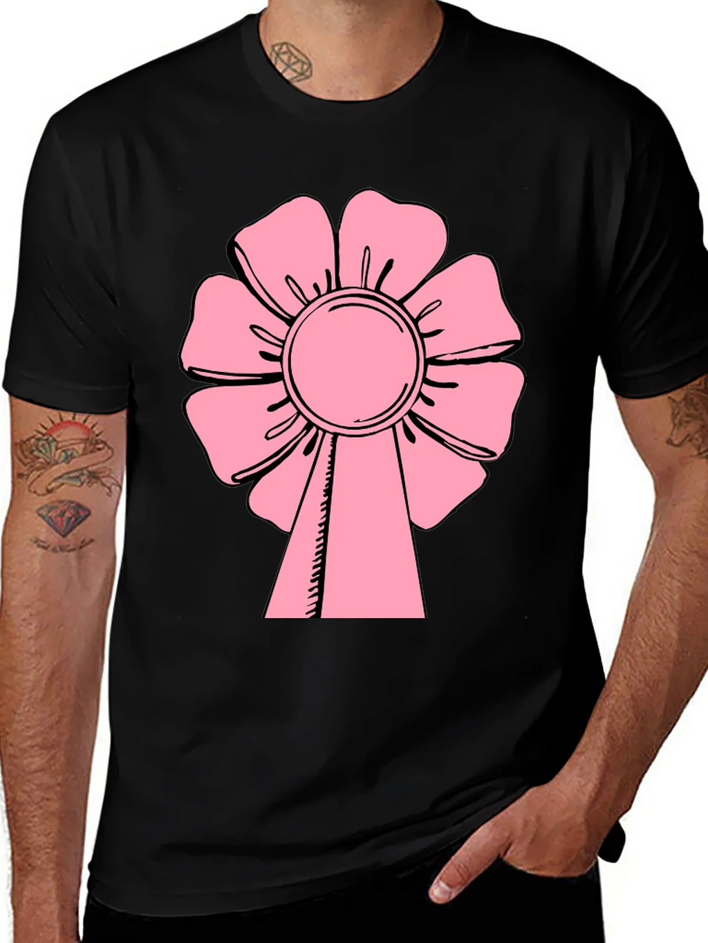 Pink Flower T-Shirt - Casual Wear product image 1