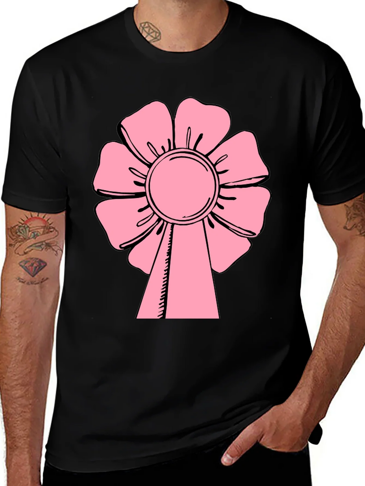 Pink Flower T-Shirt - Casual Wear product image 1