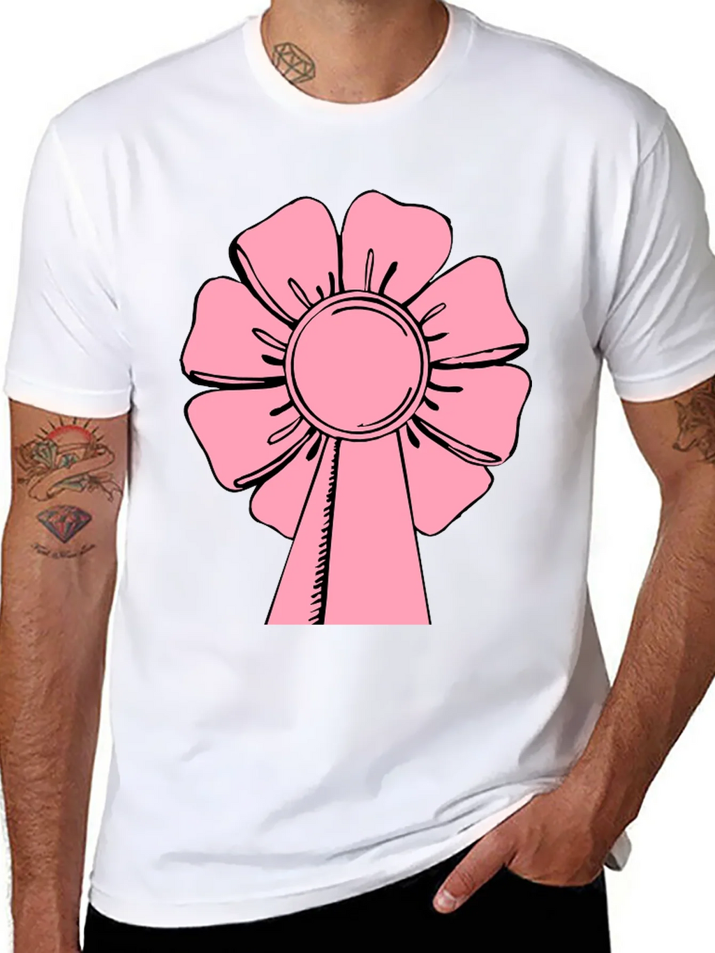 Pink Flower T-Shirt - Casual Wear product image 7