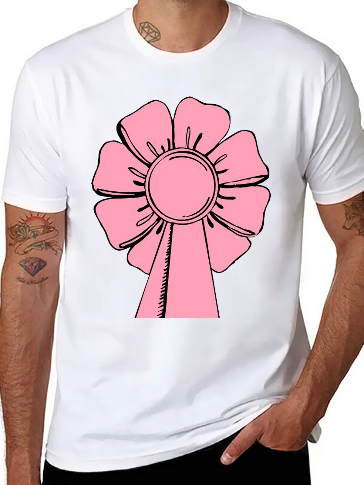 Pink Flower T-Shirt - Casual Wear product image 7