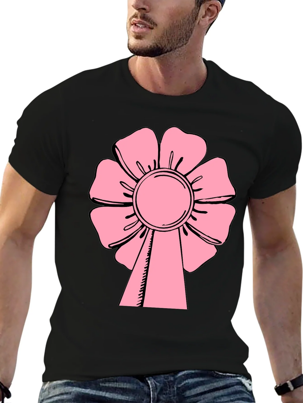 Pink Flower T-Shirt - Casual Wear product image 6