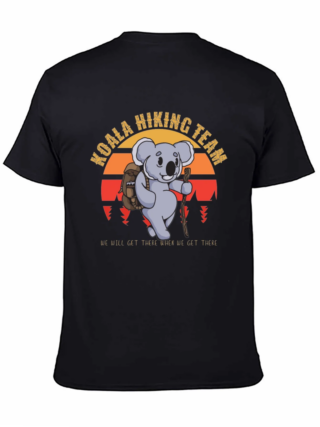 Koala Hiking Team Black T-Shirt product image 4