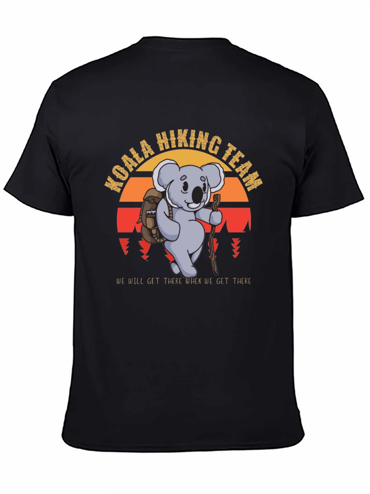 Koala Hiking Team Black T-Shirt product image 4
